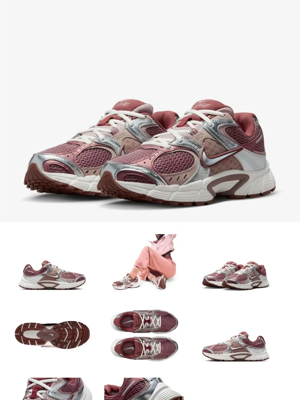 Nike V5 RNR Sneaker - Women’s Athletic Sneakers in Mauve and Taupe - Picture 6 of 7